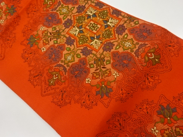 華文模様織出し名古屋帯